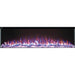 Napoleon Trivista Primis 60 3-Sided Built-in Electric Fireplace Ember Bed Pink Accent Blue Flames Multi