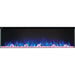 Napoleon Trivista Primis 60 3-Sided Built-in Electric Fireplace Glass Ember Bed Pink Flames Blue