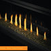 Napoleon Vector See Through Linear Fire Place Detail Media Black Glass Embers