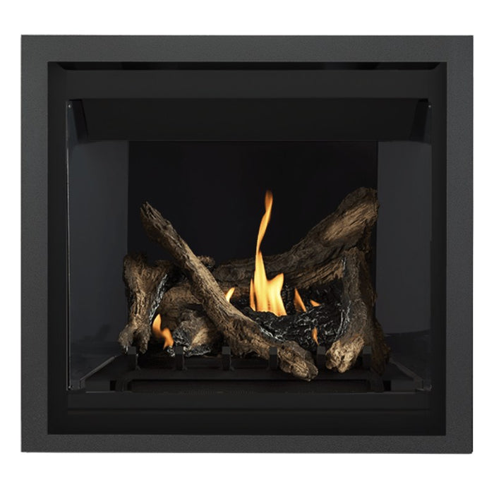 Napoleon Altitude 36" Direct Vent Fireplace with Black Illusion Glass and Charcoal Finish Trim