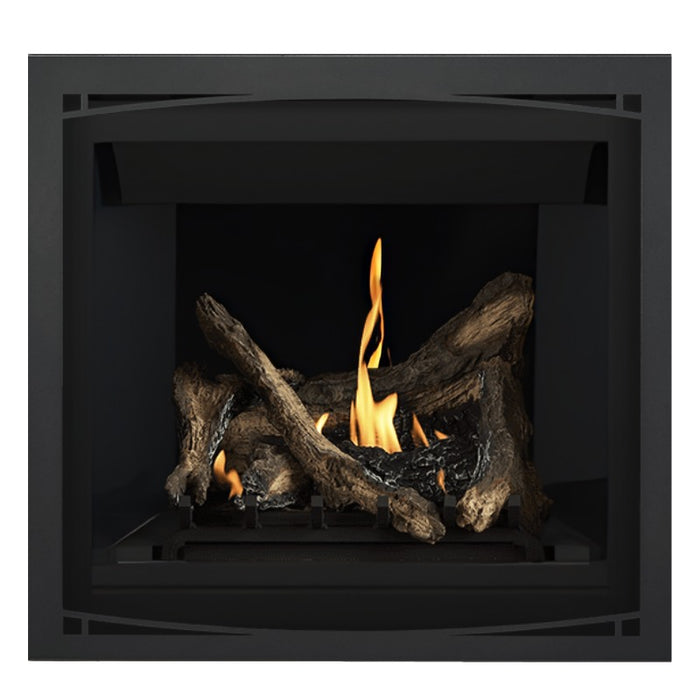  Napoleon Altitude 36" Direct Vent Fireplace with MIRRO-FLAME Porcelain and Charcoal Zen Front