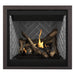 Napoleon Altitude 36" Direct Vent Fireplace with Westminster Grey - Herringbone Interior Panel and Copper Finish Trim