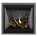 Napoleon Altitude 36" Direct Vent Fireplace with Westminster Grey - Herringbone Interior Panel and Gunmetal Finish Trim