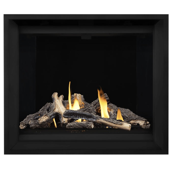 Napoleon Altitude X 42" Direct Vent Fireplace with MIRRO-FLAME Porcelain and Split Oak Log Set