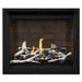 Napoleon Altitude X 42" Direct Vent Fireplace with Newport Interior Panels and Birch Log Set