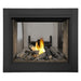 Napoleon Ascent Multi View See Thru Direct Vent Gas Fireplace with Logs and Newport Brick (Logs Only)