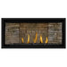 Napoleon Ascent Premium 42 Linear Direct Vent Gas Fireplace in Ledgestone Brick Panel with Black Glass Embers