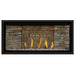 Napoleon Ascent Premium 42 Linear Direct Vent Gas Fireplace in Ledgestone Brick Panel with Clear Glass Embers