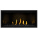 Napoleon Ascent Premium 42 Linear Direct Vent Gas Fireplace with MIRRO-FLAME Porcelain Reflective Panel and Black Glass Embers