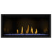 Napoleon Ascent Premium 42 Linear Direct Vent Gas Fireplace with MIRRO-FLAME Porcelain Reflective Panel and Blue Glass Embers