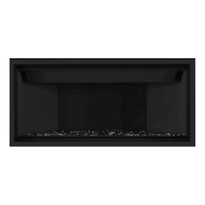 Napoleon Ascent Premium 42" Linear Direct Vent Gas Fireplace with MIRRO-FLAME Porcelain Reflective and Black Glass Beads