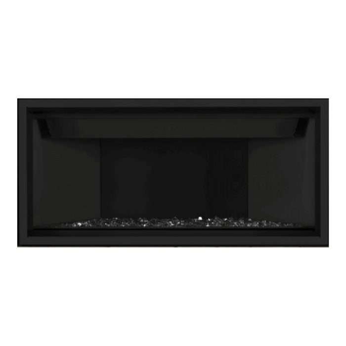 Napoleon Ascent Premium 42" Linear Direct Vent Gas Fireplace with MIRRO-FLAME Porcelain Reflective and Black Glass Embers