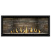 Napoleon Ascent Premium 46 Linear Direct Vent Gas Fireplace in Ledgestone Brick Panel with Clear Glass Embers