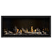 Napoleon Ascent Premium 46 Linear Direct Vent Gas Fireplace in MIRRO-FLAME Porcelain Reflective Panel with Driftwood Logs