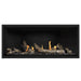 Napoleon Ascent Premium 46 Linear Direct Vent Gas Fireplace in Matte Black Panel with Driftwood Logs