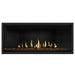 Napoleon Ascent Premium 46 Linear Direct Vent Gas Fireplace with Amber Glass Embers and Matte Black Panel
