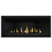 Napoleon Ascent Premium 46 Linear Direct Vent Gas Fireplace with Black Glass Embers and Matte Black Panel
