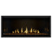 Napoleon Ascent Premium 46 Linear Direct Vent Gas Fireplace with MIRRO-FLAME Porcelain Reflective Panel and Amber Glass Embers