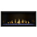 Napoleon Ascent Premium 46 Linear Direct Vent Gas Fireplace with MIRRO-FLAME Porcelain Reflective Panel and Blue Glass Embers
