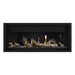 Napoleon Ascent Premium 46" Linear Direct Vent Gas Fireplace with MIRRO-FLAME Porcelain Reflective and Driftwood Log Set 