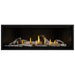 Napoleon Ascent Premium 56 Linear Direct Vent Gas Fireplace in MIRRO-FLAME Porcelain Reflective Panel with Birch Logs