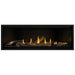 Napoleon Ascent Premium 56 Linear Direct Vent Gas Fireplace in MIRRO-FLAME Porcelain Reflective Panel with Split Oak Logs