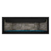 Napoleon Ascent Premium 56" Linear Direct Vent Gas Fireplace with Ledgestone Brick and Blue Glass Beads