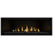 Napoleon Ascent Premium 56 Linear Direct Vent Gas Fireplace with MIRRO-FLAME Porcelain Reflective Panel and Black Glass Embers