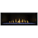 Napoleon Ascent Premium 56 Linear Direct Vent Gas Fireplace with MIRRO-FLAME Porcelain Reflective Panel and Blue Glass Embers