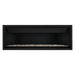 Napoleon Ascent Premium 56" Linear Direct Vent Gas Fireplace with Ledgestone Brick and Clear Glass Embers 