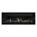 Napoleon Ascent Premium 56" Linear Direct Vent Gas Fireplace with MIRRO-FLAME Porcelain Reflective and Driftwood Log Set 
