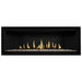 Napoleon Ascent Premium 56 Linear Direct Vent Gas Fireplace with Topaz Glass Embers and Matte Black Panel