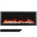 Napoleon Astound Built-In 62 plus Birch Logs, Black Crystal Kit, Yellow Orange Flame, & 4-Sided Trim