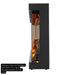 Napoleon Astound FlexMount with Beach Fire Logs & Woodland Media Kit Side-View