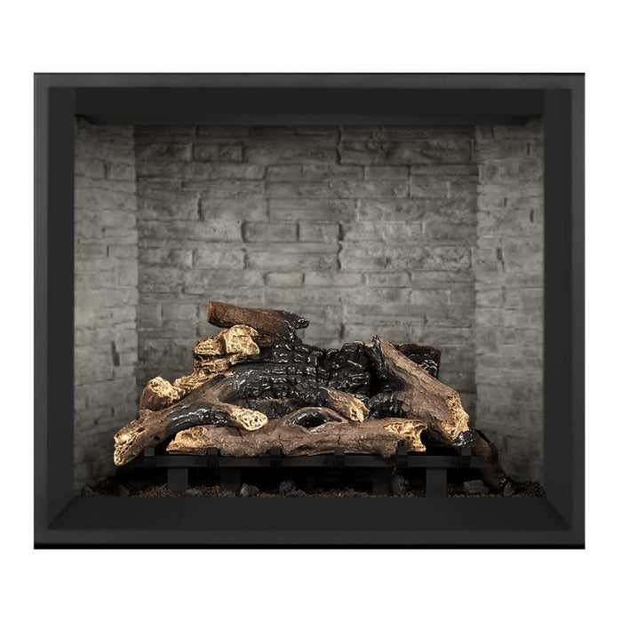 Napoleon Elevation 36" Direct Vent Fireplace with Electronic and Antique Ledgestone Brick Interior Panel