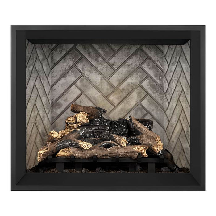 Napoleon Elevation 36" Direct Vent Fireplace with Electronic and Glacier Brick - Herringbone Interior Panel