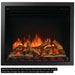 Napoleon Elevation 42 with Premium Glowing Split Oak Logs, Scarlet Ember Bed, Orange Top Light, & 1, 2 & 3 Orange Flames Layer On