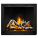 Napoleon Elevation X 42" Direct Vent Fireplace with Black Illusion Glass and Birch Log Set