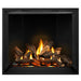 Napoleon Elevation X 42 Direct Vent Fireplace with MIRRO-FLAME Porcelain  Interior Panel and Split Oak Log Set