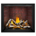  Napoleon Elevation X 42" Direct Vent Fireplace with Old Town Red Standard Interior Panel and Birch Log Set