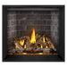 Napoleon Elevation X 42" Direct Vent Fireplace with Old Town Red Standard Interior Panel  and Driftwood Log Set