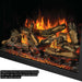 Napoleon Elevation with Premium Glowing Split Oak Logs, Dark Orange Ember Bed & Orange Yellow Flames