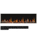 Napoleon Luminex 65 Linear Electric Fireplace plus Beach Fire Logs, Woodland Kit, Amber Orange Top Light, Orange Ember Bed & Orange Gas Flame Pattern