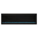 Napoleon Luxuria 62" Linear Direct Vent Gas Fireplace with Blue Glass Beads Face on White Background