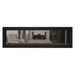 Napoleon Luxuria 62" See Thru Linear Direct Vent Gas Fireplace with Amber Glass Beads Face on White Background