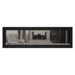 Napoleon Luxuria 62" See Thru Linear Direct Vent Gas Fireplace with Clear Glass Beads Face on White Background