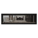  Napoleon Luxuria 62" See Thru Linear Direct Vent Gas Fireplace with Topaz Glass Beads Face on White Background