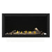 Napoleon Tall Vector 50" Linear Direct Vent Gas Fireplace Mineral Rock Kit and High Definition Oak Log Set