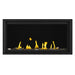 Napoleon Tall Vector 50" Linear Direct Vent Gas Fireplace and Woodland Media Enhancement