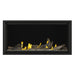 Napoleon Tall Vector 50" Linear Direct Vent Gas Fireplace with Clear Glass Beads and High Definition Driftwood Log Set